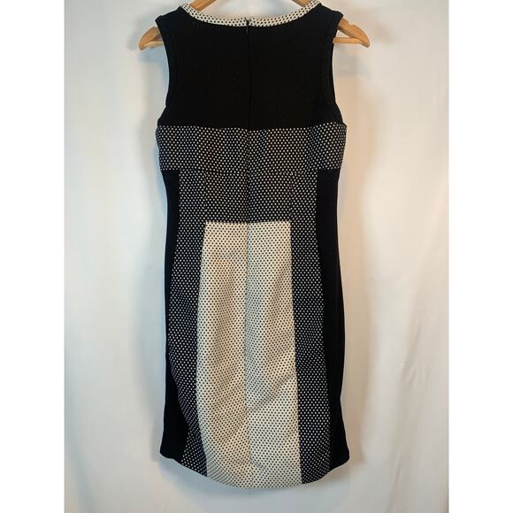 Anthropologie Yoana Baraschi Channeled Dots Column Shift Dress- 6 - Picture 9 of 11